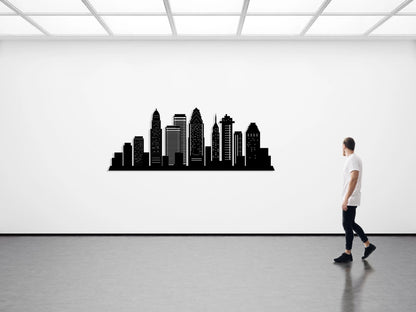 Philadelphia City Silhouette Metal Wall Art, Metal Wall Decor, Housewarming Gift, Home Office Living Room Decor, Wall Hangings,, Metal Laser Cut Metal Signs Custom Gift Ideas