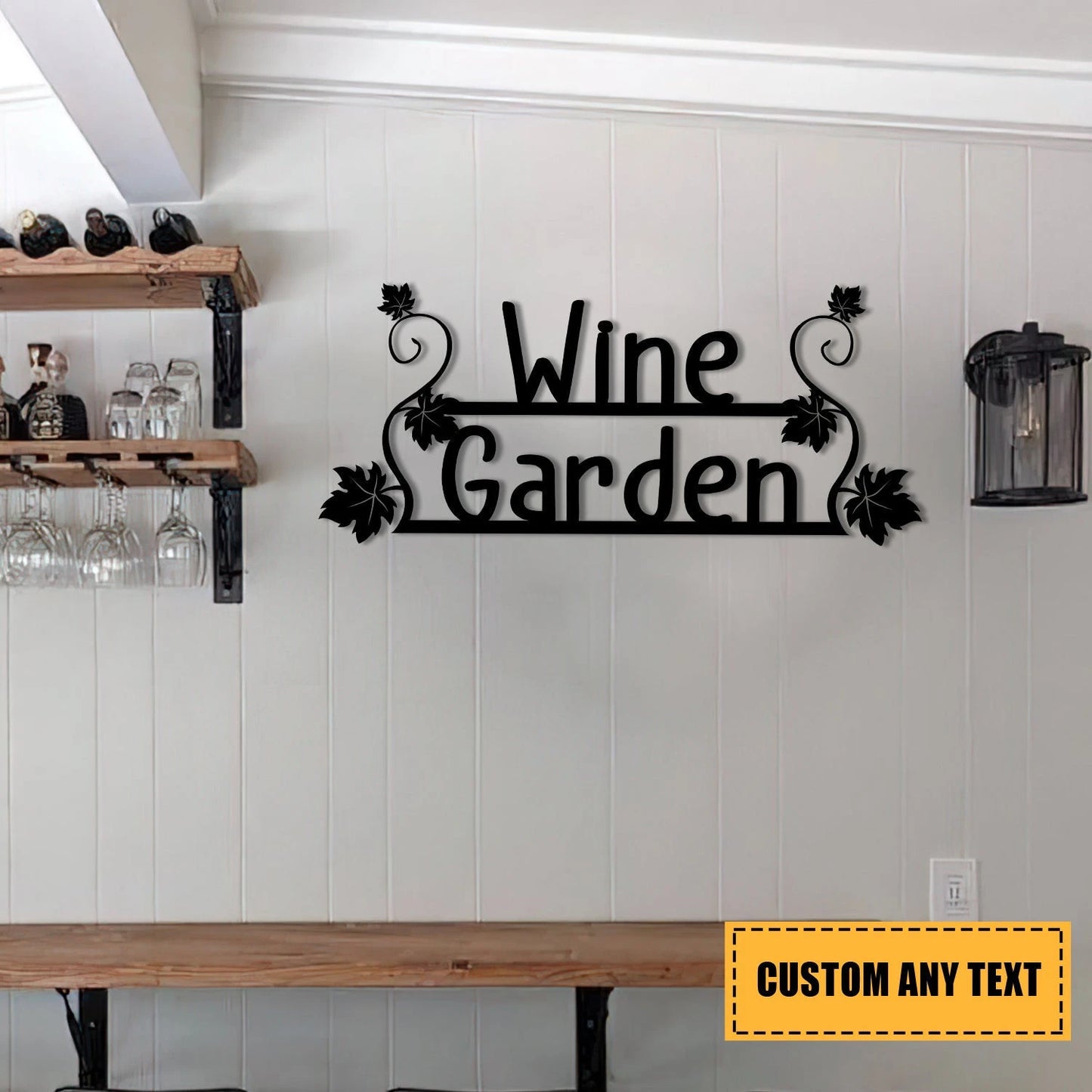 Grape Wine Garden Metal Bar Sign, Custom Pub, Tap, Lounge, Caf, Home Wall Decor, Wedding, Anniversary Art Gift, Metal Laser Cut Metal Signs Custom Gift Ideas