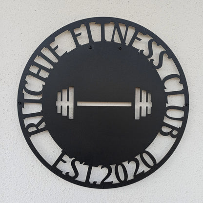 Gym Sign, Custom Metal Gym Sign, Personalized Home Gym Sign, Fitness Club, Fitness Club Sign, Home Gym Sign, Cross Fit Sign, Custom Gym Laser Cut Metal Signs Custom Gift Ideas