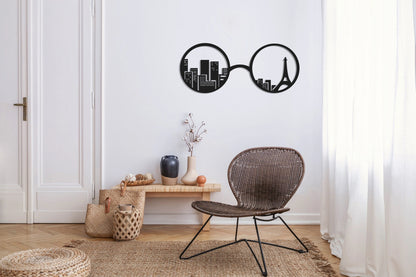 Eiffel Tower Paris Metal Wall Decor, Metal Wall Art, Housewarming Gift, Metal Art, Minimalist Wall Decor, Living Room Office Decor,, Metal Laser Cut Metal Signs Custom Gift Ideas