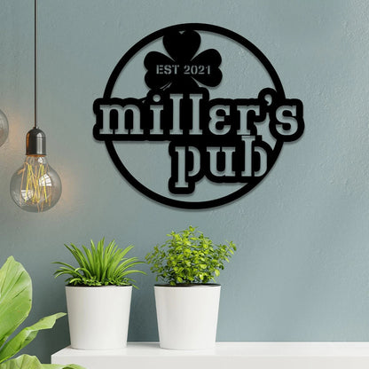 Personalized Irish St. Patrick Day Metal Bar Sign, Custom Pub, Tap, Lounge, Caf Wall Decor, Metal Laser Cut Metal Signs Custom Gift Ideas