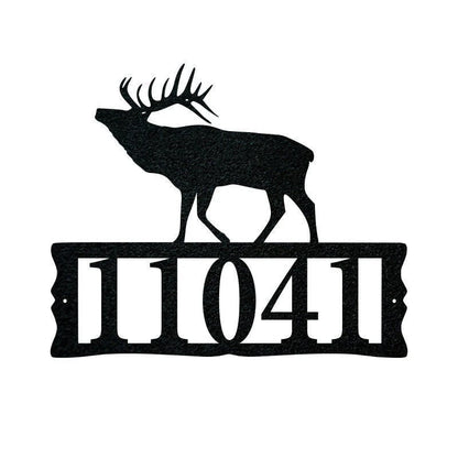 Elk Metal Address Plaque For House Address Number Metal Address Sign House Numbers Front Porch Address