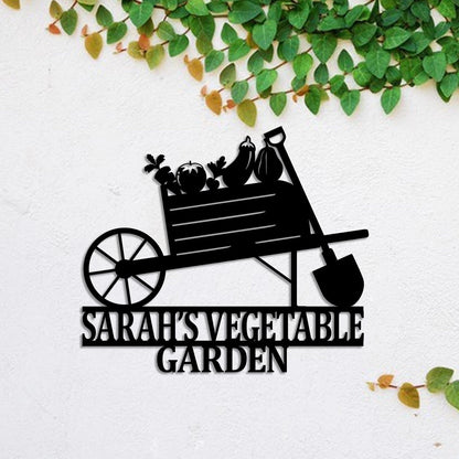 Metal Garden Sign, Custom Garden Stake, Decor, Wedding, Anniversary Art Gift For Her, Gardening Lovers, Metal Laser Cut Metal Signs Custom Gift Ideas