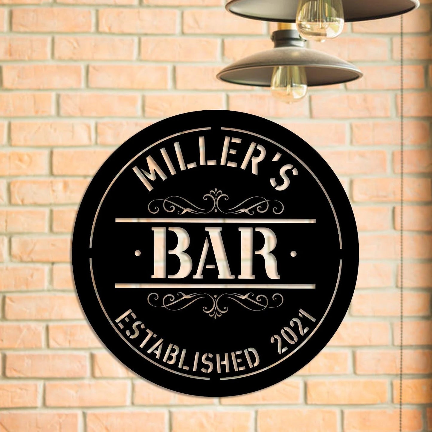 Metal Bar Sign, Custom Pub, Tap, Lounge, Caf Wall Decor, Wedding, Anniversary Art Gift For Him her, Metal Laser Cut Metal Signs Custom Gift Ideas