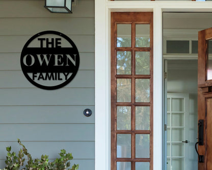 Family Name Established Sign, Personalized Established Metal Sign, Housewarming Gift, Door Hanger, Metal Established Sign, Metal Wall Art, Laser Cut Metal Signs Custom Gift Ideas