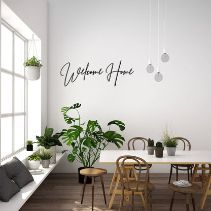 Welcome Home Sign, Welcome Metal Word, Housewarming Gift, Realtor Closing Gift, Metal Wall Art, Welcome Metal Wall Decor,, Metal Laser Cut Metal Signs Custom Gift Ideas