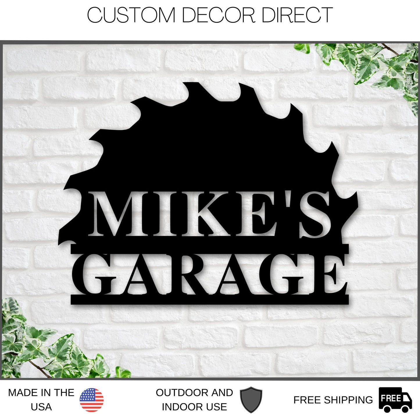 Personalized Gift For Him, Husband Gift, Custom Garage Sign, Metal Shop Sign, Metal Workshop Sign, Metal Sign, Bestseller Laser Cut Metal Signs Custom Gift Ideas-2