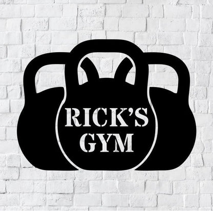 Personalized Metal Home Gym Sign, Gym Wall Decor, Metal Wall Decor, Home Gym Decor, Personalized Home Decor, Metal Wall Art, Laser Cut Metal Signs Custom Gift Ideas