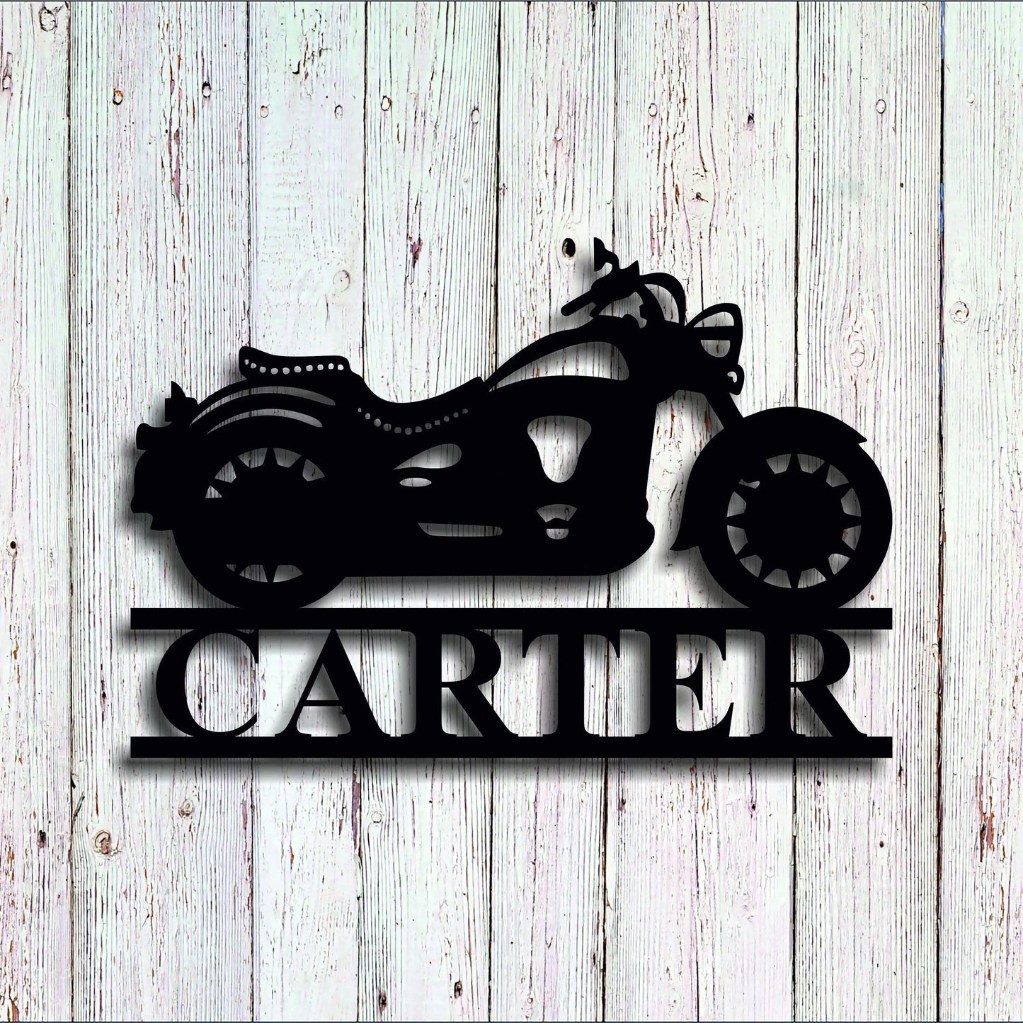 Custom Metal Motorcycle Sign, Personalized Motorcycle Name Metal Sign, Metal Wall Decor, Personalized Name Sign, Metal Name Sign, Bike Sign Laser Cut Metal Signs Custom Gift Ideas