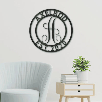 Personalized Family Name Steel Art Wall Decor Metal Name Sign Laser Cut Metal Signs Custom Gift Ideas