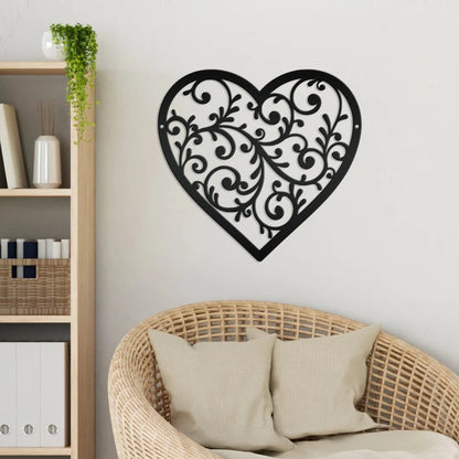Decorative Scroll Heart Cut Metal Sign Laser Cut Metal Signs Custom Gift Ideas