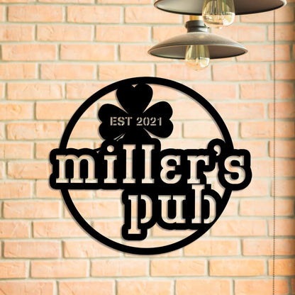 Personalized Irish St. Patrick Day Metal Bar Sign, Custom Pub, Tap, Lounge, Caf Wall Decor, Metal Laser Cut Metal Signs Custom Gift Ideas