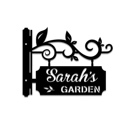 Metal Garden Sign, Custom Garden Stake, Decor, Wedding, Anniversary Art Gift For Her, Gardening Lovers, Metal Laser Cut Metal Signs Custom Gift Ideas