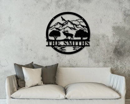 Rustic Ranch Sign, Custom Metal Sign For Home, Metal Farm Sign, Personalized Ranch Sign