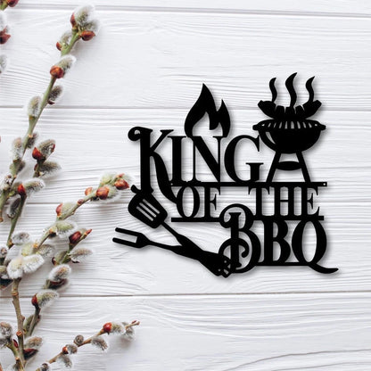 King of the BBQ Cut Metal Sign Laser Cut Metal Signs Custom Gift Ideas