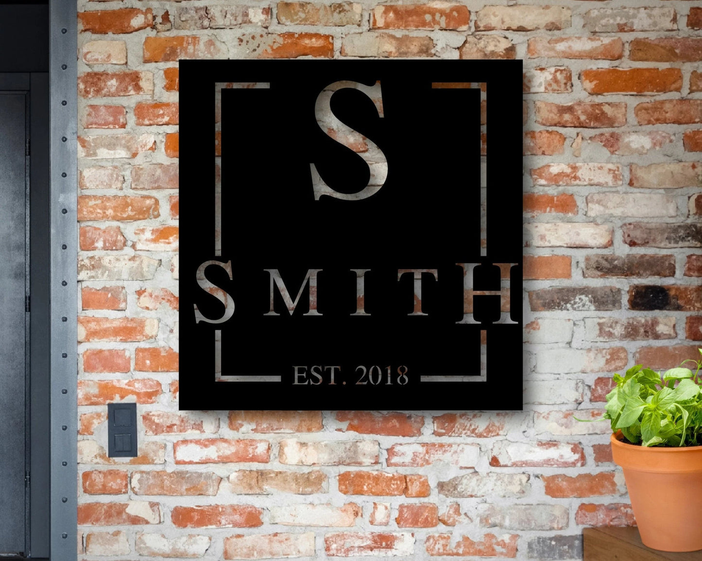 Personalized Family Name Metal Sign, Last Name Metal Sign, Family Name Sign, Personalized Metal Wall Decor, Housewarminh, Laser Cut Metal Signs Custom Gift Ideas