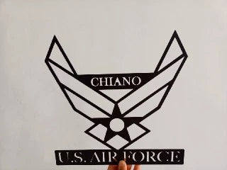 Metal Sign For Air Force Soldier, Custom Metal Name Sign, Personalized Metal Wall Hanger, Retirement Gift Ideas, Custom Air Force Home Decor, Metal Laser Cut Metal Signs Custom Gift Ideas