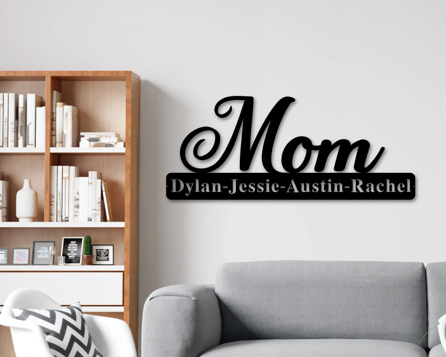Personalized Mothers Day Gift, Mothers Day Gift, Mom Sign, Gift For Mom, Rustic Sign For Mom, Metal Sign, Mother's Day, Kids Name Sign, Sign Laser Cut Metal Signs Custom Gift Ideas