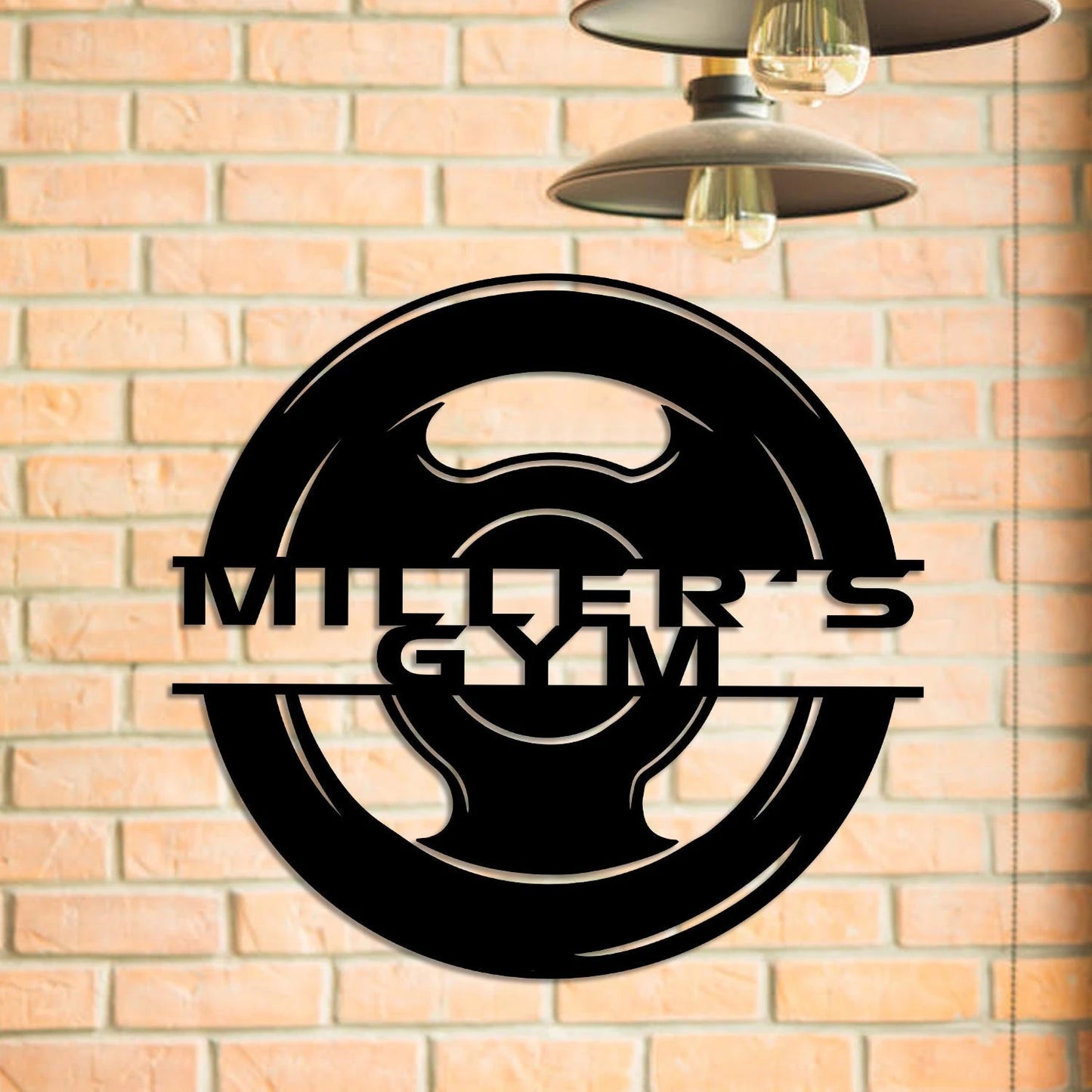 Personalized Metal Gym Sign, Custom Fitness Center, Cross Fit Club, Home Wall Decor, Wedding, Anniversary Art Gift For Him her, Metal Laser Cut Metal Signs Custom Gift Ideas