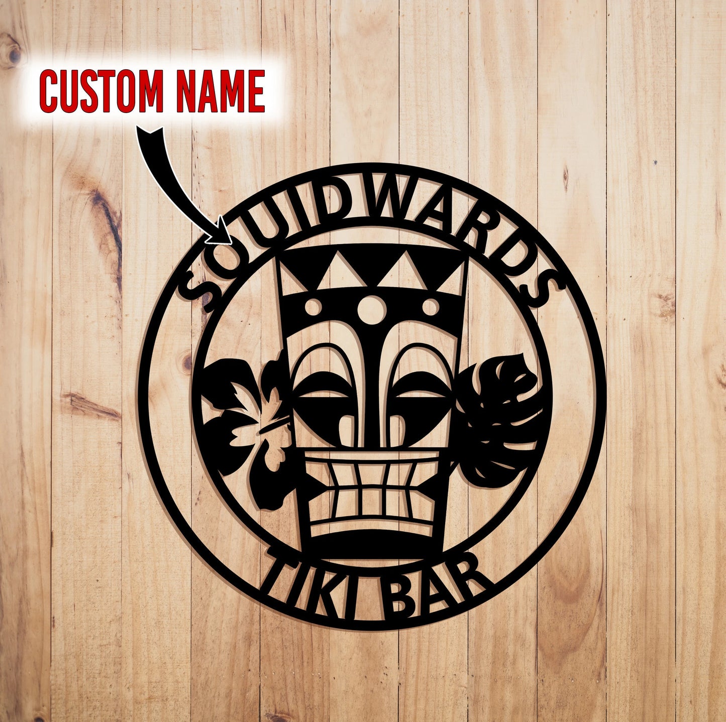 Tiki Bar Sign, Personalized Bar Sign, Pool Bar Sign, Beach Bar, Bar Decor, Man Cave, Custom Gift, Father's Day Gift, Custom Bar Sign, Tiki Laser Cut Metal Signs Custom Gift Ideas