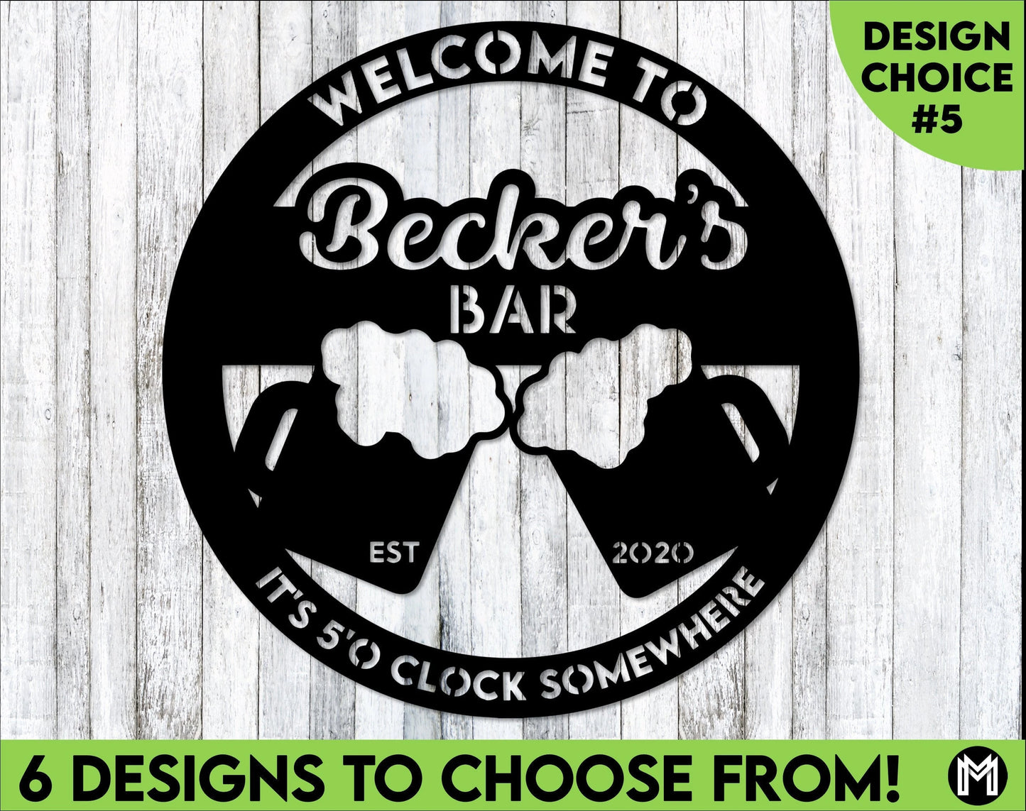 Welcome To The Bar Sign, Metal, Custom Bar Sign, Personalized Bar Sign, Made To Order Bar Sign, Pub Sign, Home Bar Signs Laser Cut Metal Signs Custom Gift Ideas