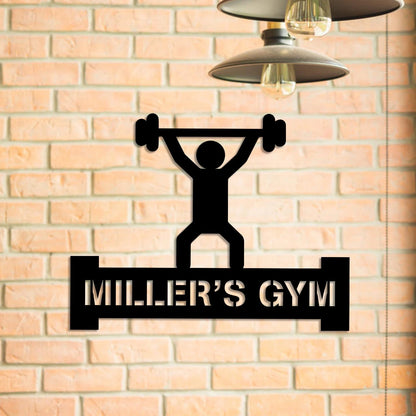 Metal Gym Sign, Custom Fitness Center, Home Decor, Wedding, Anniversary Art Gift For Him her, Metal Laser Cut Metal Signs Custom Gift Ideas