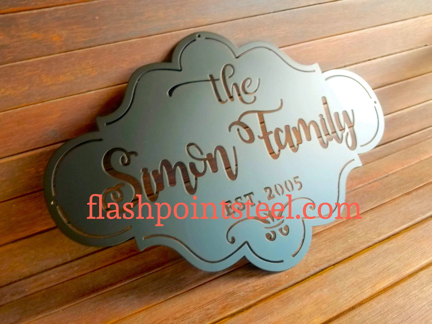 Custom Family Sign Established, Metal Wall Art, Personalized Name, Plasma Cut Steel Sign ,steel Art, Powder Coated, Handmade Laser Cut Metal Signs Custom Gift Ideas