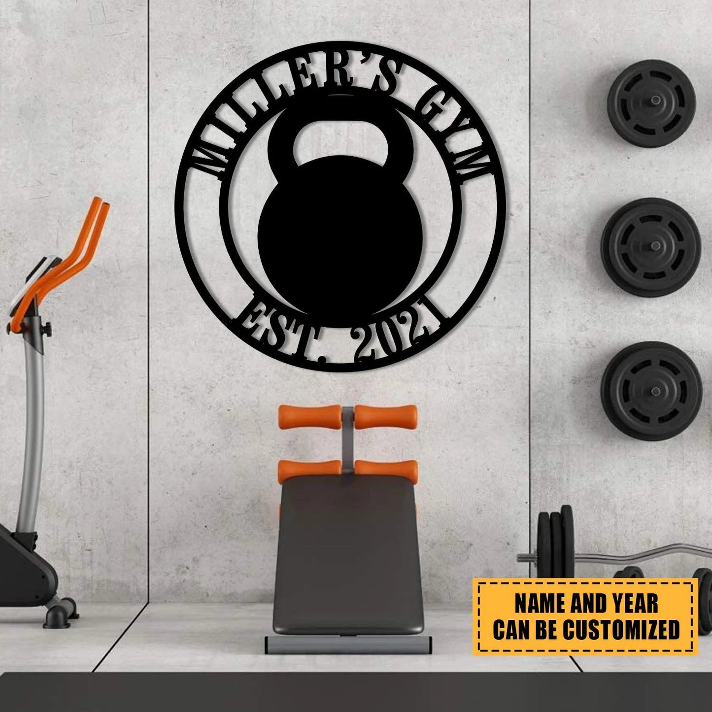 Metal Gym Sign, Custom Fitness Center, Cross Fit Club Decor, Wedding, Anniversary Art Gift For Him her, Metal Laser Cut Metal Signs Custom Gift Ideas