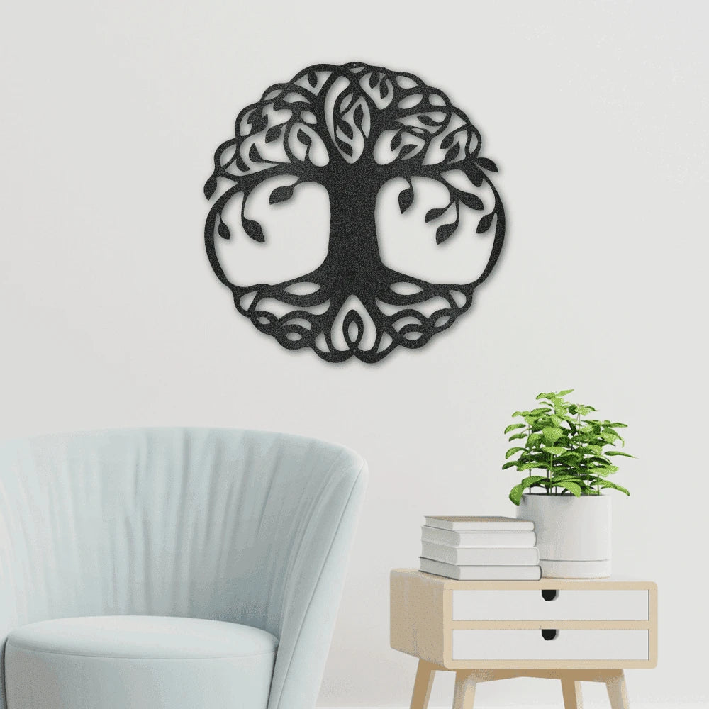 Classic Tree of Life Steel Art Wall Metal Decor Laser Cut Metal Signs Custom Gift Ideas