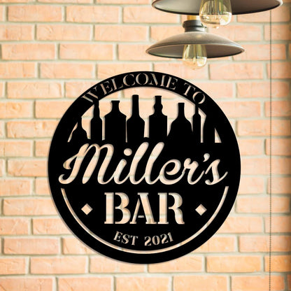 Personalized Metal Bar Sign, Custom Pub, Tap, Lounge, Caf, Home Wall Decor, Metal Laser Cut Metal Signs Custom Gift Ideas