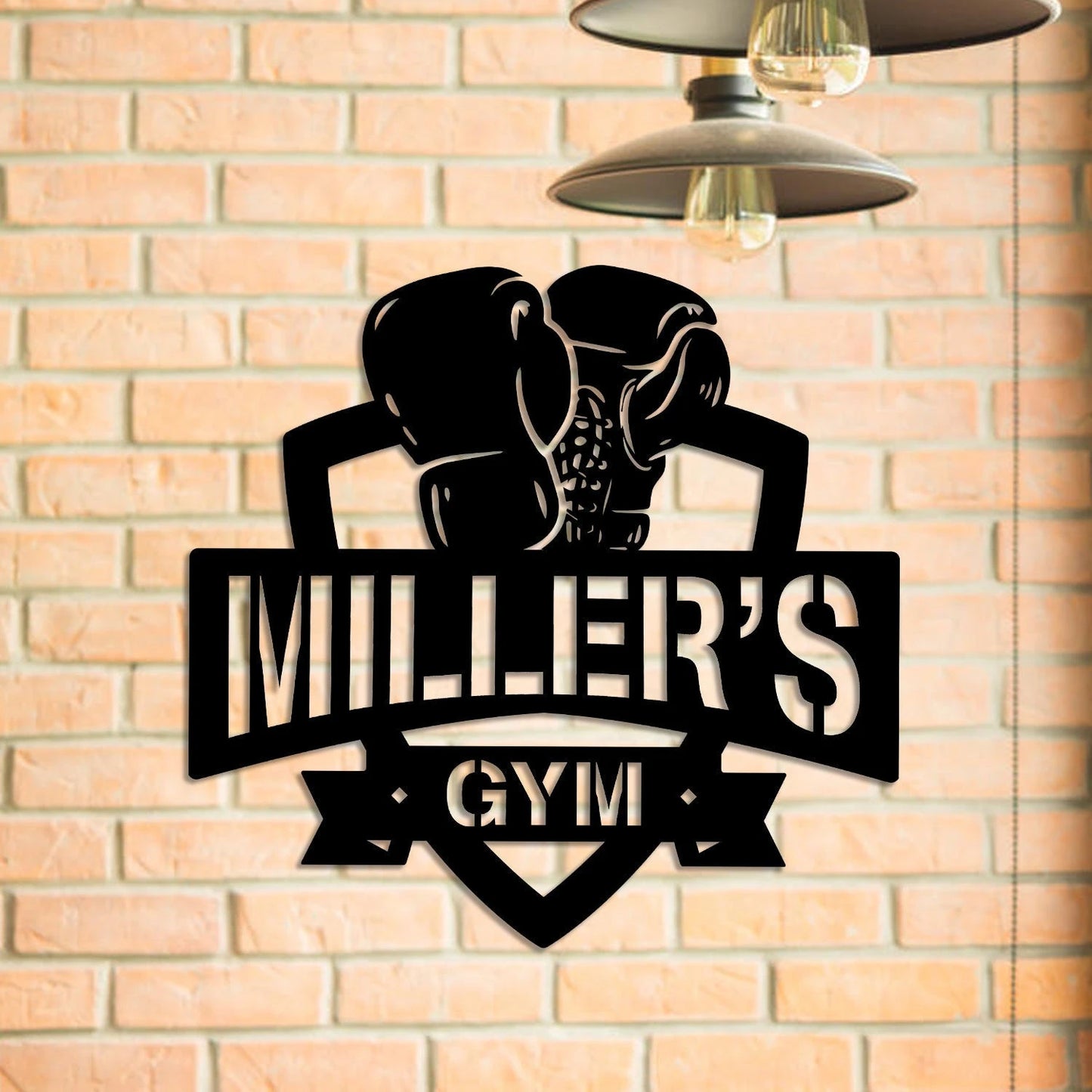 Personalized Boxing Metal Gym Sign, Cross Fit Club, Wedding, Anniversary Art Gift For Him her, Metal Laser Cut Metal Signs Custom Gift Ideas