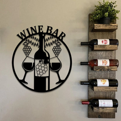 Personalized Grape Cellar Wine Metal Bar Sign, Custom Pub, Tap, Lounge, Caf, Home Wall Decor, Wedding, Anniversary Art Gift For Him her, Metal Laser Cut Metal Signs Custom Gift Ideas