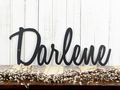 Metal Name Sign, Name Sign, Metal Sign, Family Name Sign, Custom Name Sign, Personalized Sign, Last Name Sign, Custom, Laser Cut Metal Signs Custom Gift Ideas
