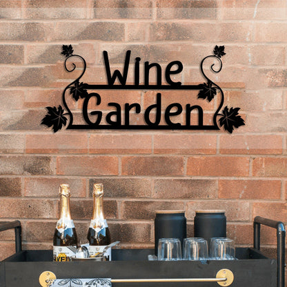 Grape Wine Garden Metal Bar Sign, Custom Pub, Tap, Lounge, Caf, Home Wall Decor, Wedding, Anniversary Art Gift, Metal Laser Cut Metal Signs Custom Gift Ideas
