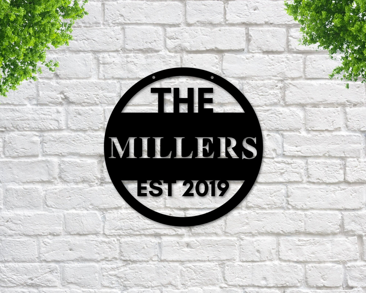 Family Name Established Sign, Personalized Established Metal Sign, Housewarming Gift, Door Hanger, Metal Established Sign, Metal Wall Art, Laser Cut Metal Signs Custom Gift Ideas