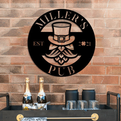 Irish St. Patrick Day Metal Bar Sign, Custom Pub, Tap, Lounge, Caf Wall Decor, Metal Laser Cut Metal Signs Custom Gift Ideas