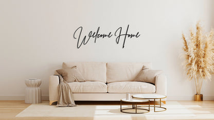 Welcome Home Sign, Welcome Metal Word, Housewarming Gift, Realtor Closing Gift, Metal Wall Art, Welcome Metal Wall Decor,, Metal Laser Cut Metal Signs Custom Gift Ideas