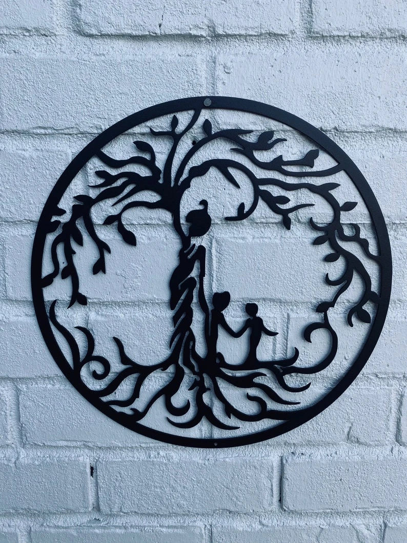 Tree of Life Mother Child Sign Metal Tree of Life Tree of Life Decor Gift for Mom Mother's Day Gift Mom Tree of Life