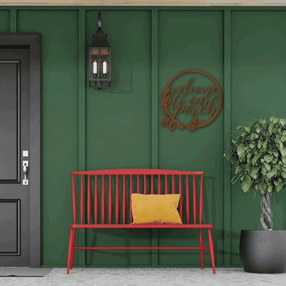 Welcome to Our Porch Steel Art Wall Decor Laser Cut Metal Signs Custom Gift Ideas