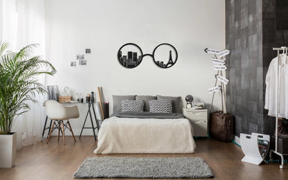 Eiffel Tower Paris Metal Wall Decor, Metal Wall Art, Housewarming Gift, Metal Art, Minimalist Wall Decor, Living Room Office Decor,, Metal Laser Cut Metal Signs Custom Gift Ideas