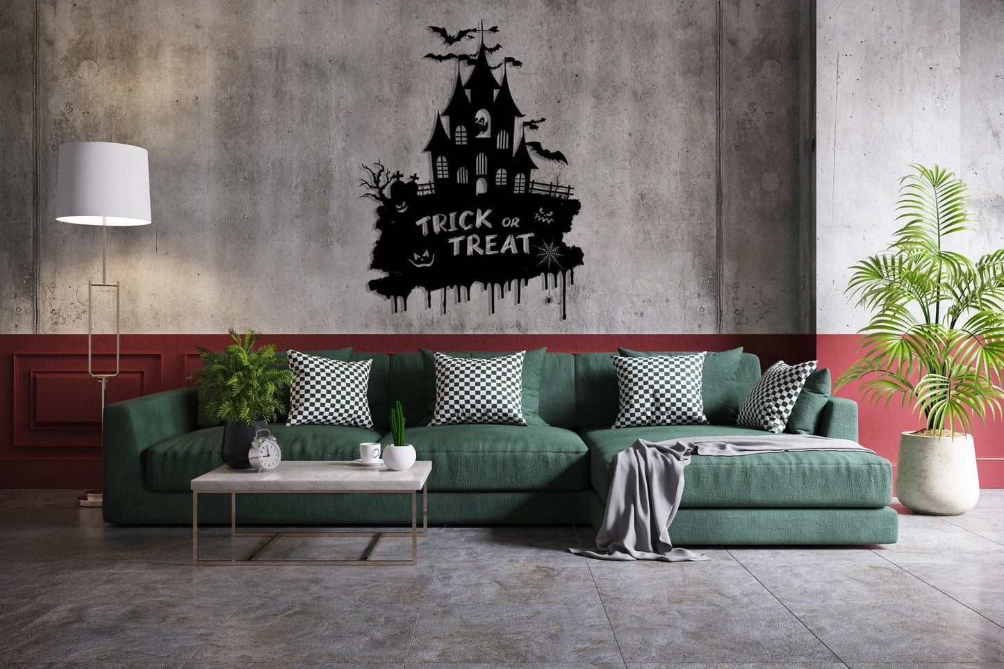 Trick Or Treat Halloween Metal Wall Decor, Metal Wall Art, Large Metal Wall Decor, Wall Hangings, Metal Wall Signs, Housewarming Gift, Metal Laser Cut Metal Signs Custom Gift Ideas
