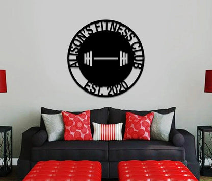 Custom Metal Gym Sign, Gym Sign, Personalized Home Gym Sign, Fitness Club, Fitness Club Sign, Home Gym Sign, Cross Fit Sign, Custom Gym Laser Cut Metal Signs Custom Gift Ideas