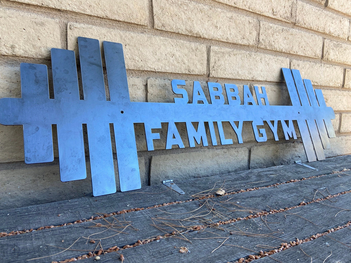 Gym Sign, Personalized Home Gym Sign, Custom Metal Gym Sign, Home Gym Sign, Cross Fit Sign Laser Cut Metal Signs Custom Gift Ideas