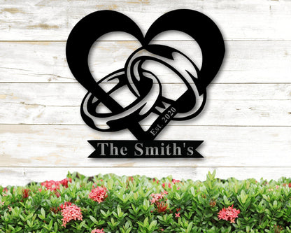 Personalized Family Name Metal Sign, Metal Monogram Sign, Last Name Sign, Housewarming Gift, Custom Metal Name Sign, Wedding Gift, Monogram, Metal Laser Cut Metal Signs Custom Gift Ideas