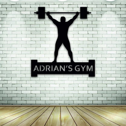 Gym Sign, Personalized Home Gym Sign, Custom Metal Gym Sign, Home Gym Sign, Cross Fit Sign, Metal Wall Decor, Metal Wall Art, Metal Sign Laser Cut Metal Signs Custom Gift Ideas