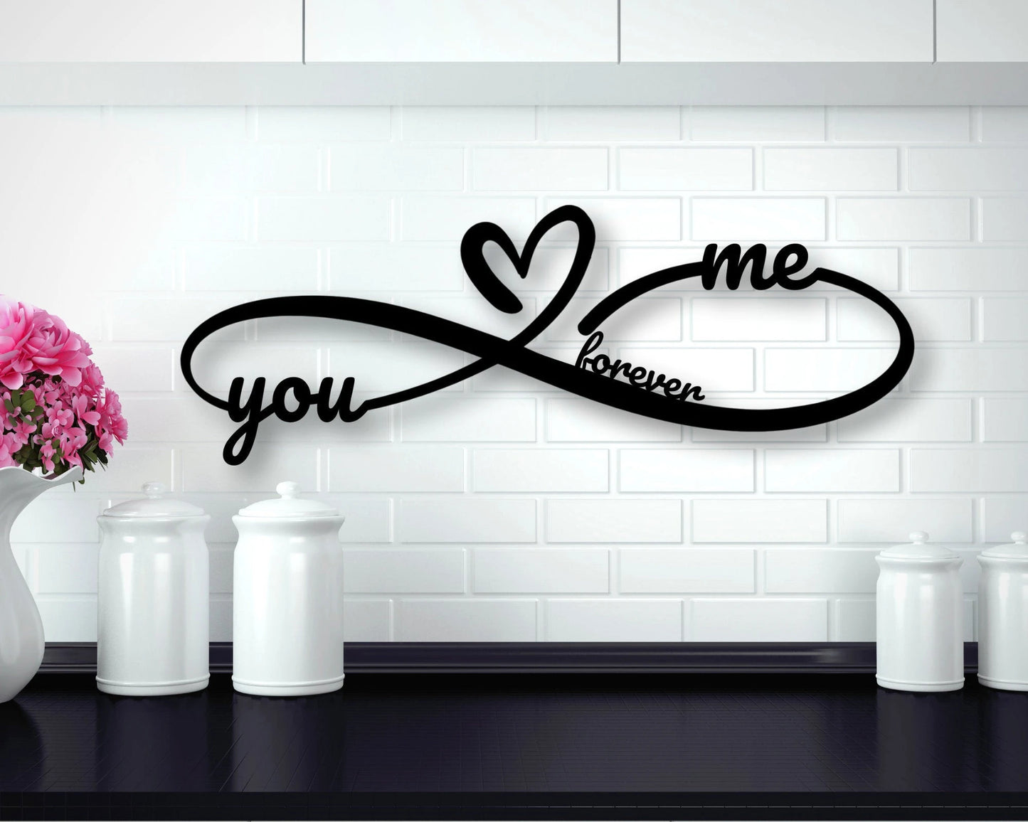 Personalized Metal Infinity Sign, Infinity Name Sign , Custom Metal Sign, Metal Art, Anniversary Gift, Newly Engaged Gift, Housewarming Gift Laser Cut Metal Signs Custom Gift Ideas