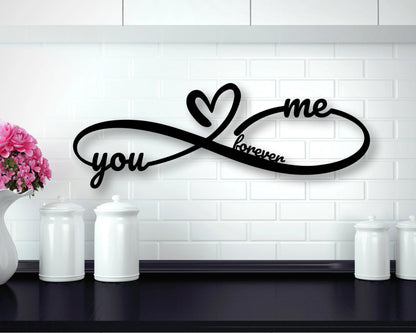 Personalized Metal Infinity Sign, Infinity Name Sign , Custom Metal Sign, Metal Art, Anniversary Gift, Newly Engaged Gift, Housewarming Gift Laser Cut Metal Signs Custom Gift Ideas