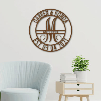 Personalized Elaborate Name Steel Art Wall Decor Metal Name Sign Laser Cut Metal Signs Custom Gift Ideas