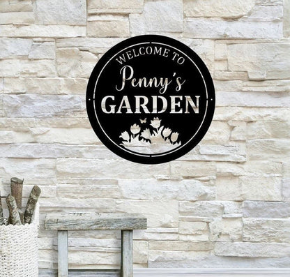 Personalized Garden Metal Art, Outdoor Metal Art, Garden Metal Art, Garden Sign, Outdoor Home Decor, Custom Garden Sign, Laser Cut Metal Signs Custom Gift Ideas