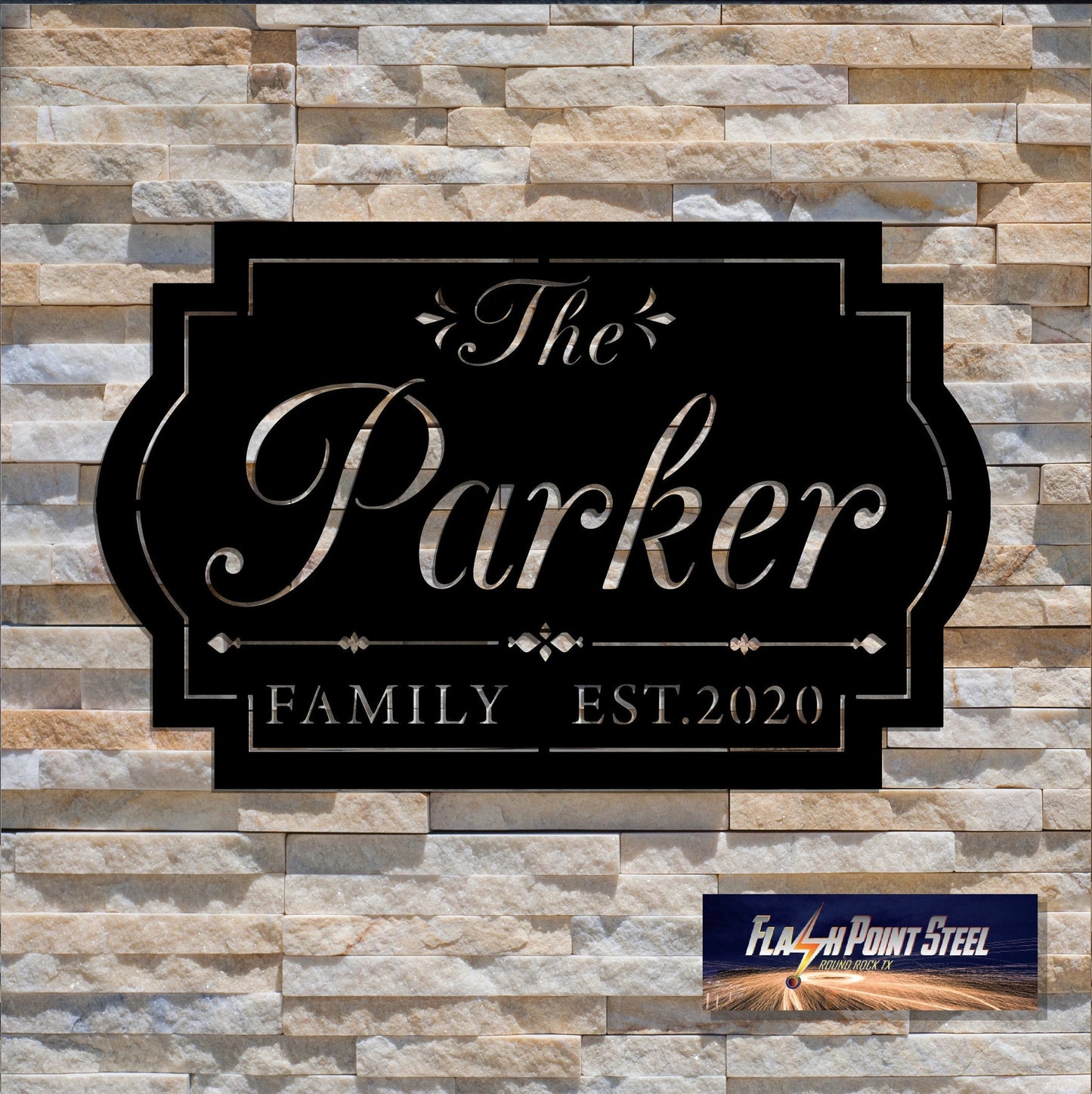 Custom Family Sign Established, Metal Wall Art, Personalized Name, Plasma Cut Steel Sign ,steel Art, Powder Coated, Handmade Laser Cut Metal Signs Custom Gift Ideas